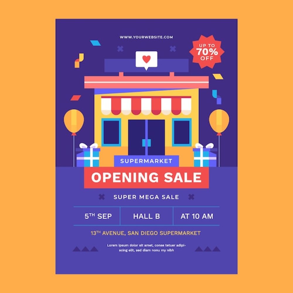 平面設(shè)計(jì)超市傳單模板